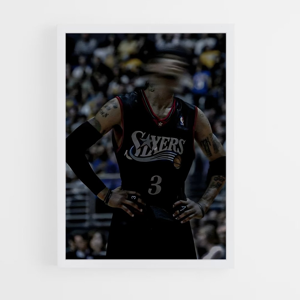Poster Allen iverson – affiche Basketball (vue 3)